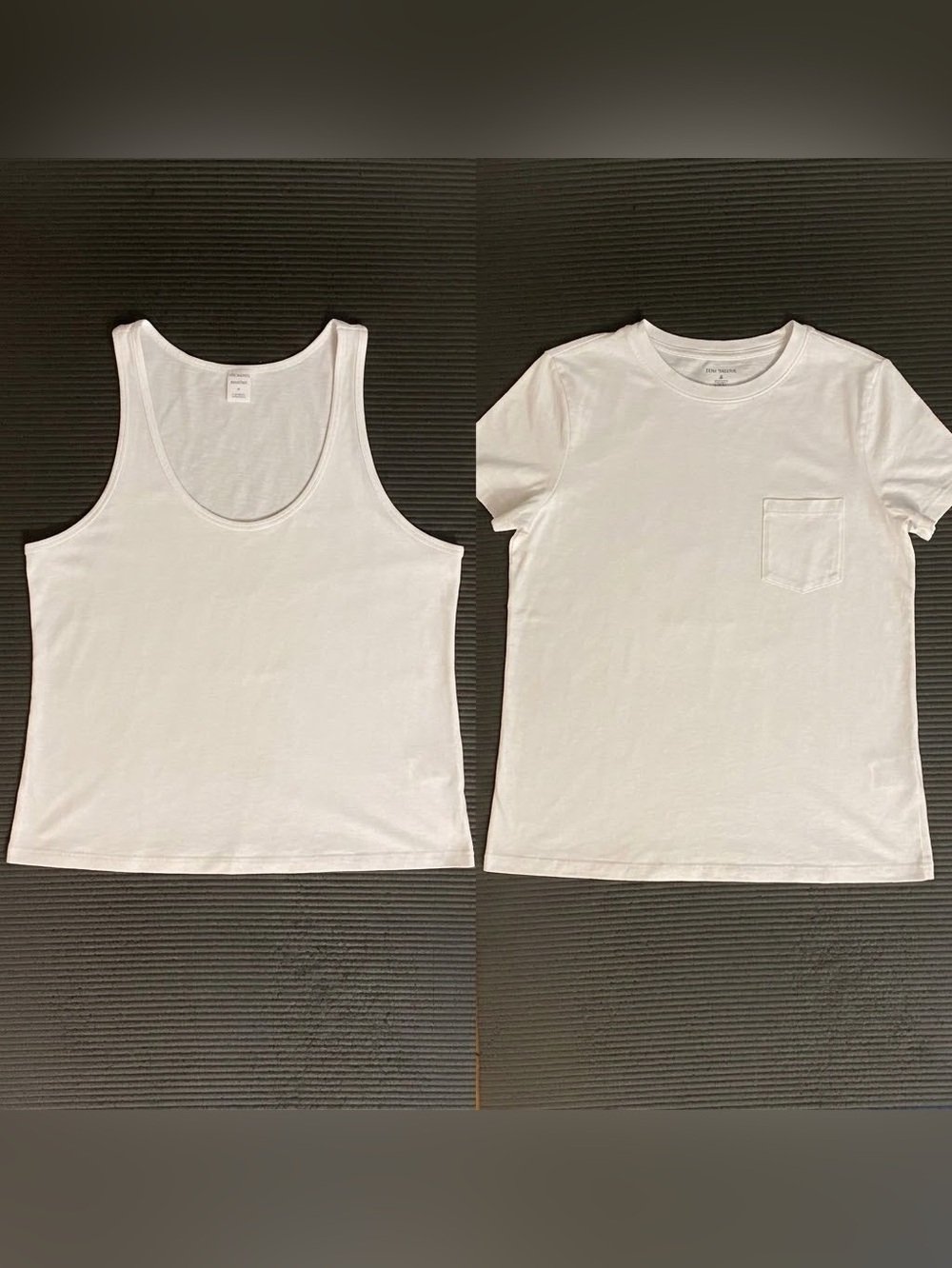 Bundle of 2 Melrose and Market White Tank Top M and Caslon t-shirt M